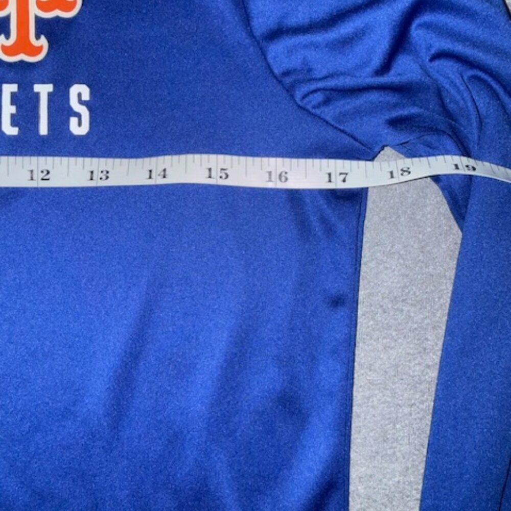 Fanatics New York Mets Quarter Zip Pullover Womens Small Blue Orange Long Sleeve - Picture 4 of 6